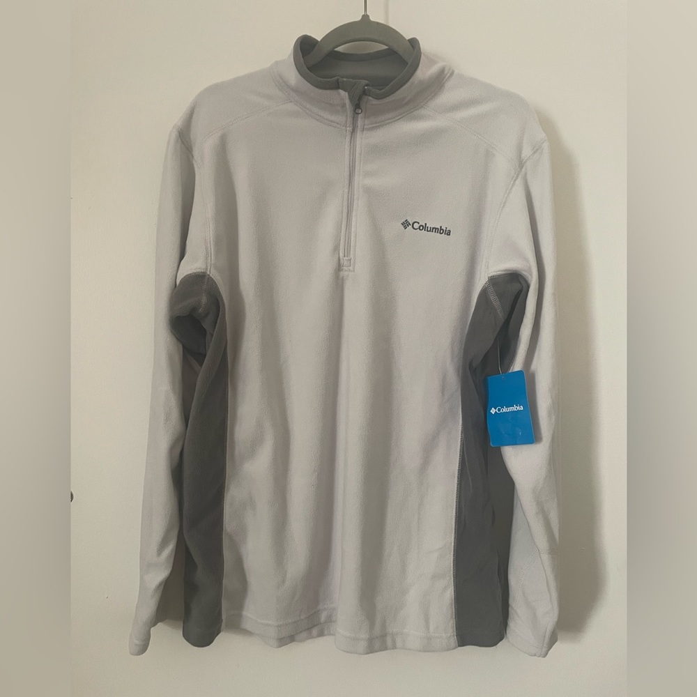 NWT Men’s Columbia lightweight fleece half zip pullover